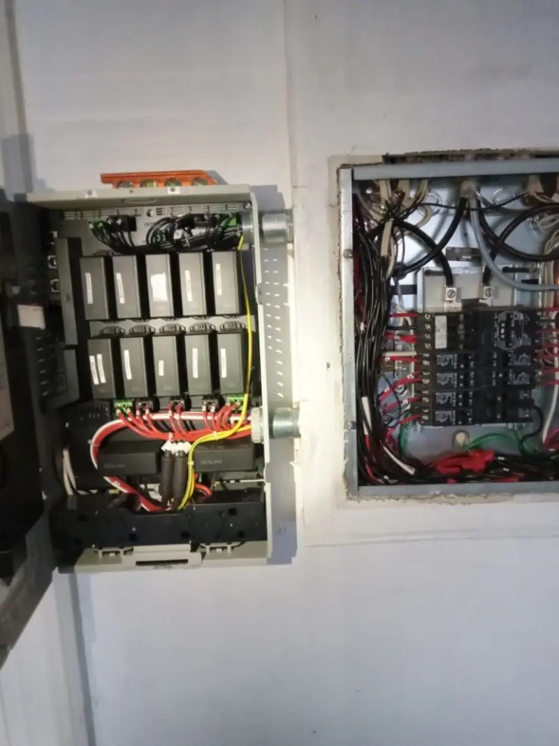 Electrical panel upgrade completed for Landscape Lighting Installation in Lisbon